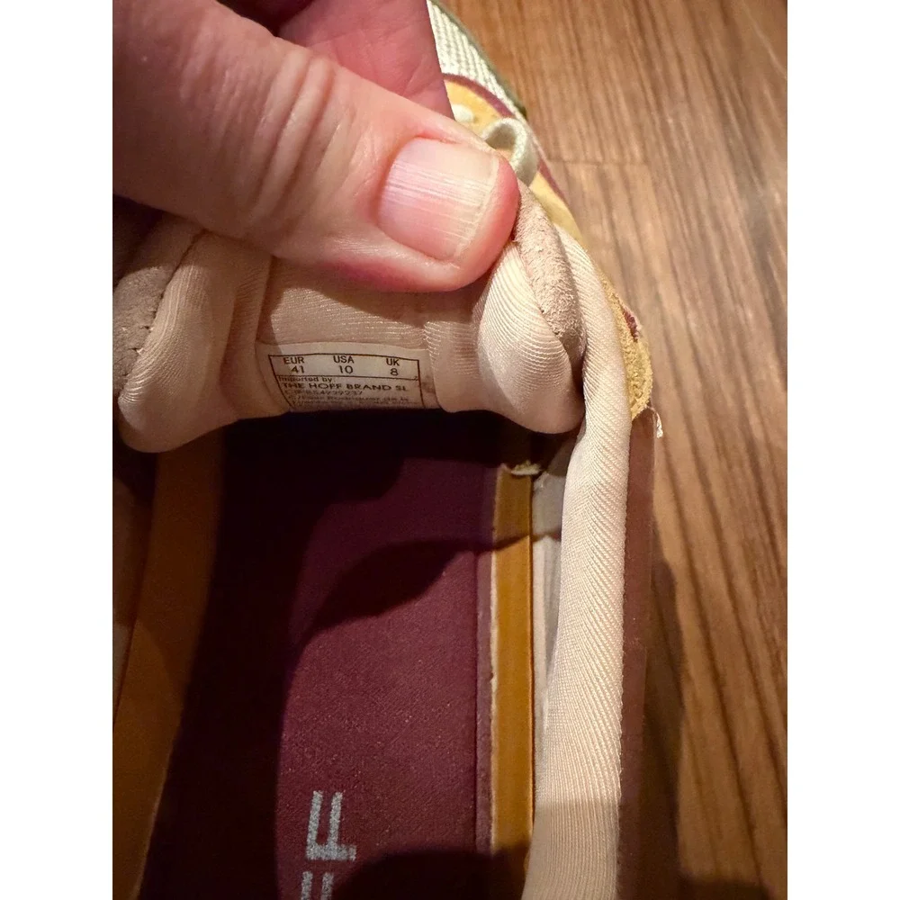 Anthropologie Hoff Oriental Pearl Skyline sneakers sz 10 - Picture 5 of 7